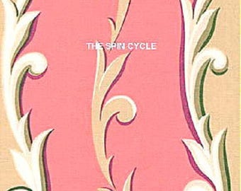 1 Yard GIRLFRIENDS Leaf Spray Stripe Jennifer Paganelli D1345 - 740 Peach Sis Boom Free Spirit Feminine Fabric