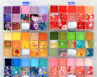 140pcs, supply for Chirimen fabric 3cm square, Kanzashi hair accessory, material for DIYJapanese Sakura Kanzashi, tutorial