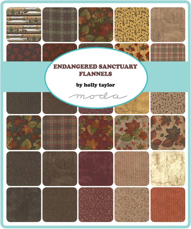 endangered-sanctuary-flannel-6650lcf-moda-layer-cake-holly-taylor-cotton-fabric-42-10-inch