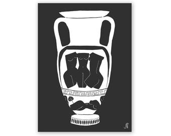 Urn no.1 LIMITED EDITION Screenprint Fine Art Print Poster of Original Painting