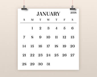 Big number calendar | Etsy