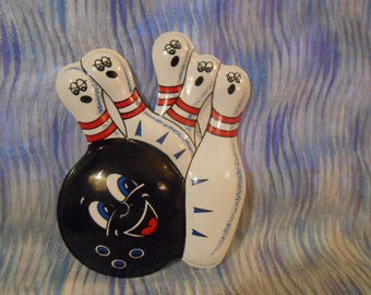 Bowling Pins Cake Topper Overlay-Bakery Crafts-New-Shipping Included