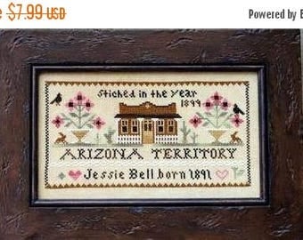 25% OFF SALE Little House Needleworks Jessie Bell Arizona Territory Counted Cross Stitch Pattern