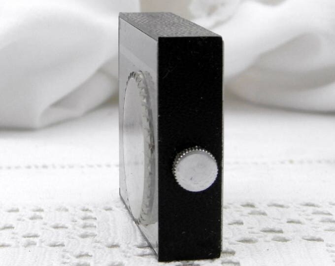 Small Working Vintage Mid Century 1960s Swiss 17 Jewel Mechanical Travel Alarm Clock Miniswiss with Black Case, Wind-up Clock Switzerland Small Working Vintage Mid Century 1960s Swiss 17 Jewel Mechanical Travel Alarm Clock Miniswiss with Black Case, Wind-up Clock Switzerland