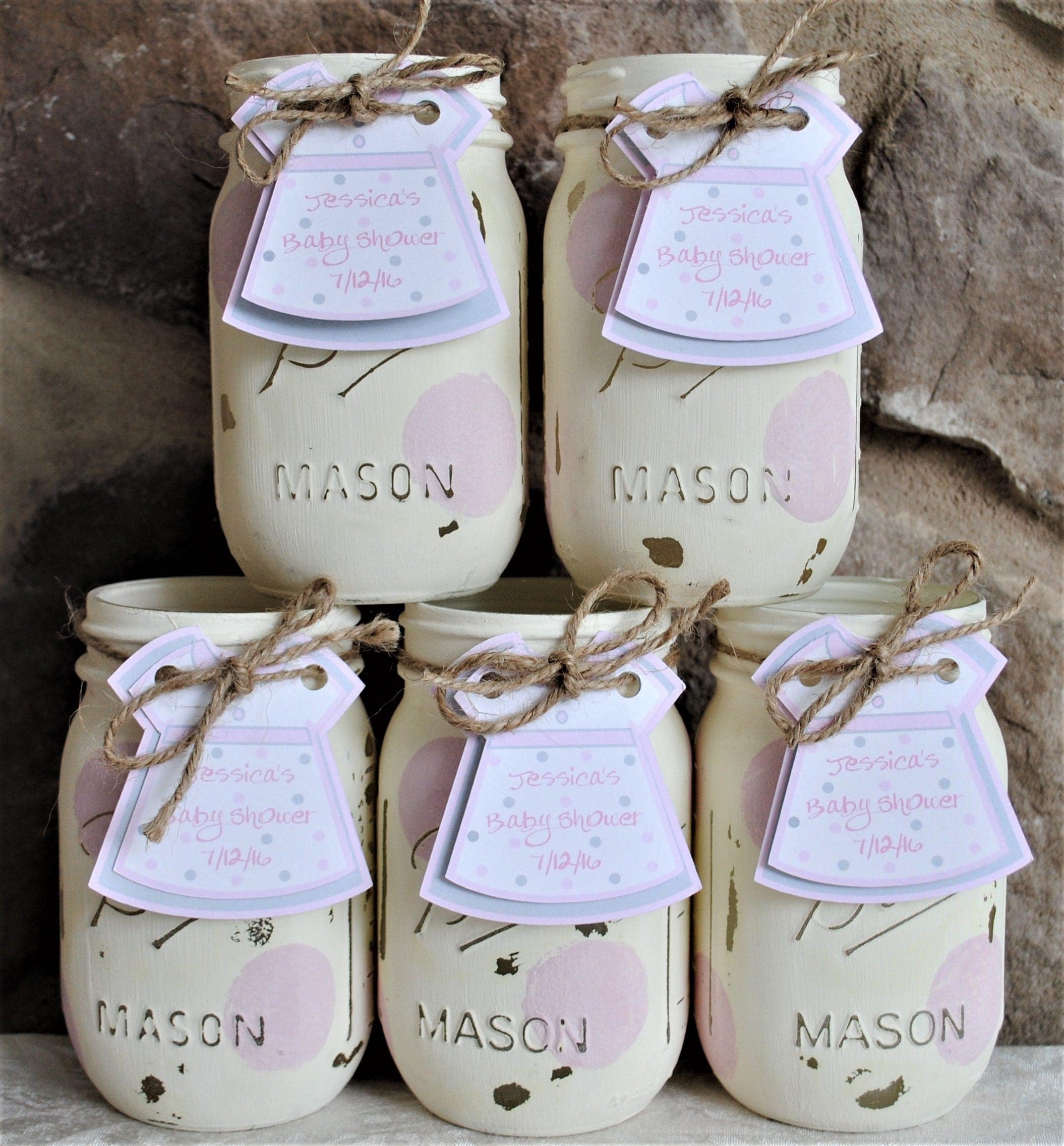 Painted Mason Jar Baby Shower Centerpieces Baby Girl Shower   Il Fullxfull.1259321659 9hzn 