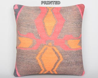 gray throw pillows 18x18 grey throw pillow gray decorative pillow grey decorative pillow gray kilim pillow case gray pillow cover 238-45
