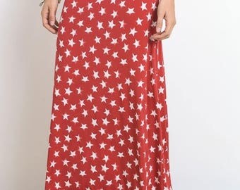 star maxi skirt
