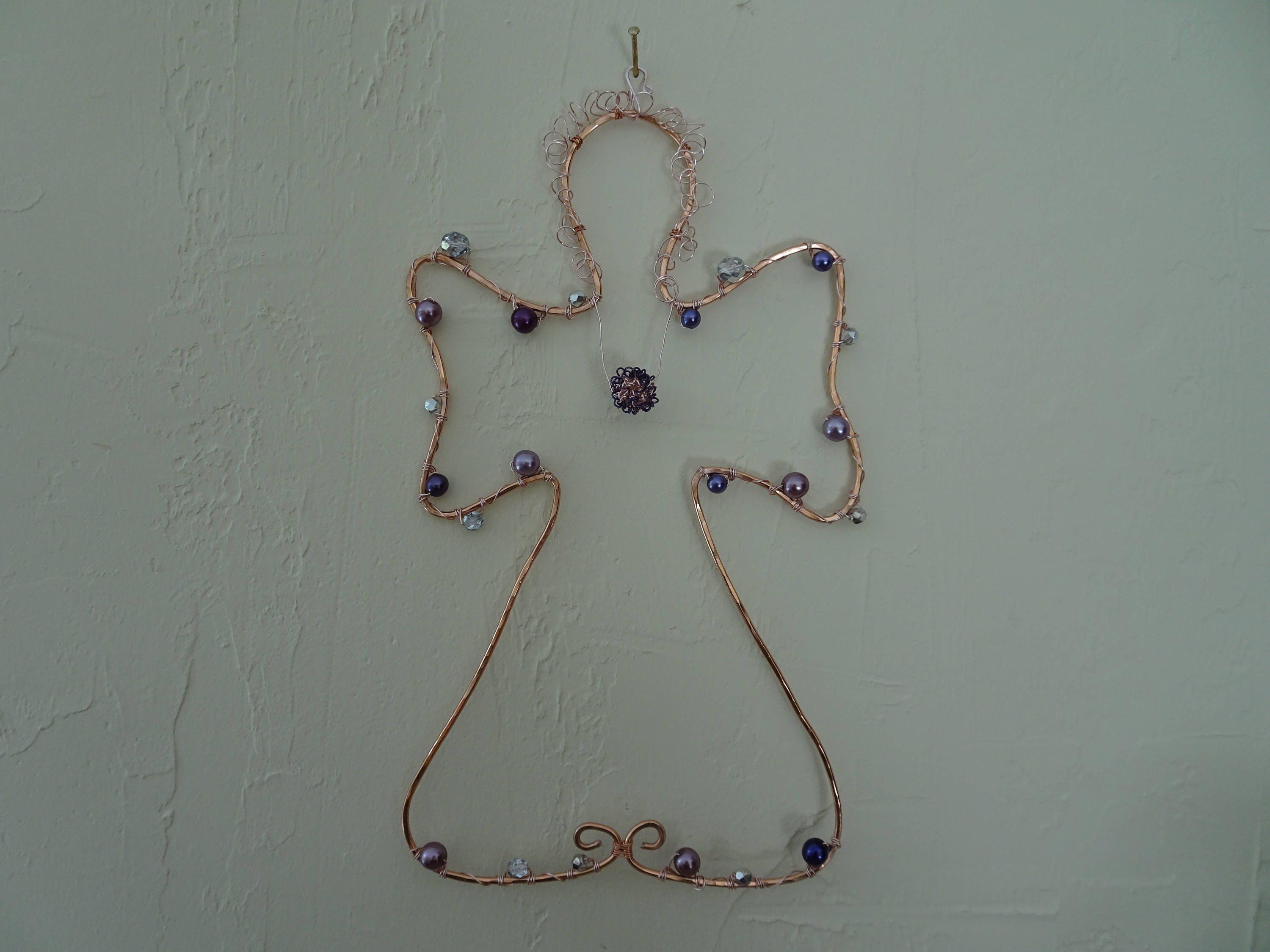 Wire angel Christmas decoration wire wall hanging one of a