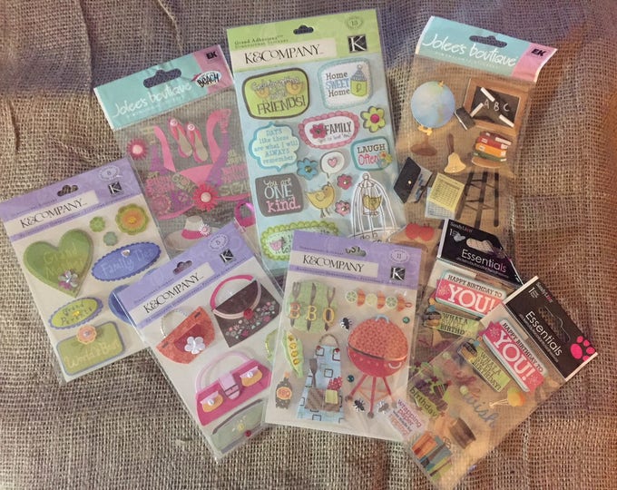 Stickers for Scrap Booking, Card Making. Craft Supplies - SOLD FOR CHARITY