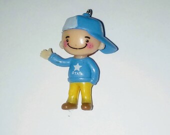 X 1 little boy and his blue kawaii Hat