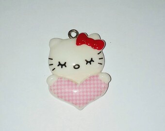 X 1 Kitty Cat Head and heart