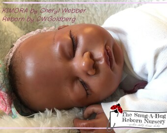 Amazingly Lifelike AA/Ethnic/Biracial Reborn Baby Girl ~ Black Combi Hair ~ Kimora by Cheryl Webber