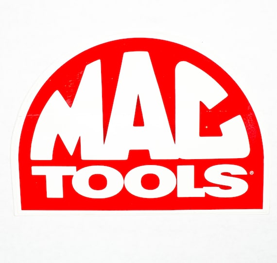 VTG STICKER MACHINE Large Mac Tools Advertising Decal