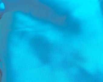 COUTURE SILK SHANTUNG, Turquoise 100% Silk Crepe de Chine, Bridesmaid Fabric,Designer Silk, Turquoise Fabric, Wedding Fabric, 44”W by Yard