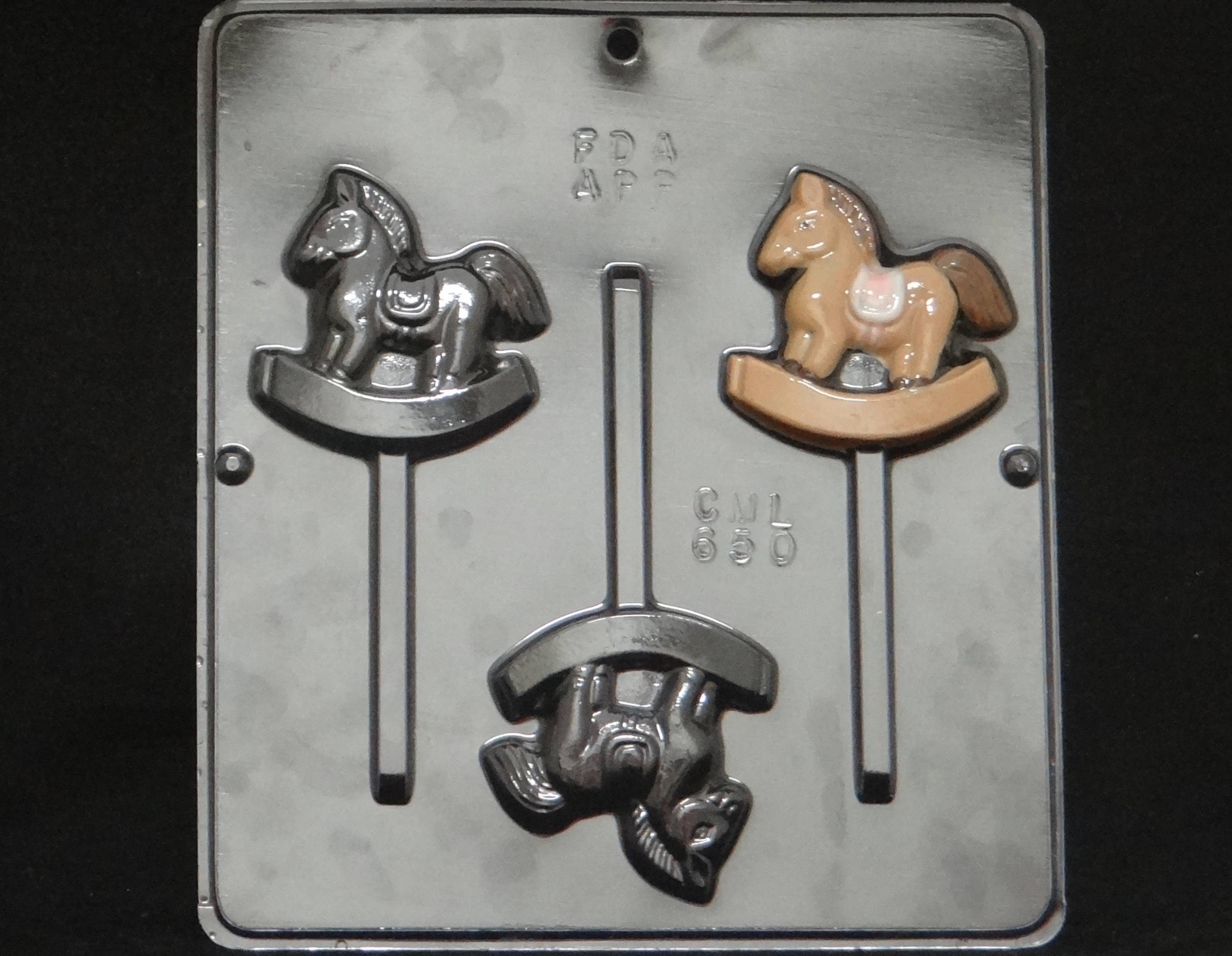 Rocking Horse Lollipop Chocolate Candy Mold Baby Shower 650