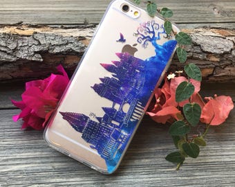 Hogwarts Twilight iPhone Case, Your choice of Soft Plastic (TPU) or Wood