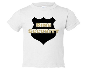Ring Security Shirt / Ring Bearer Gift / Ring Bearer Outfit / Ring Bearer Shirt / RingBearer Gift / RingBearer Shirt