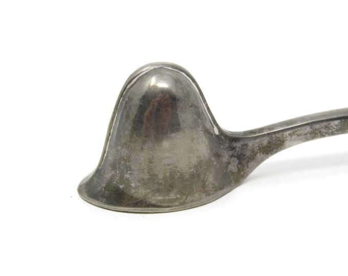 Vintage Candle Snuffer - Eales of Sheffield 1779 - Gentry Cavalier Helmet Extinguish Candle - Silverplate Collector - Long Handle Snuffer