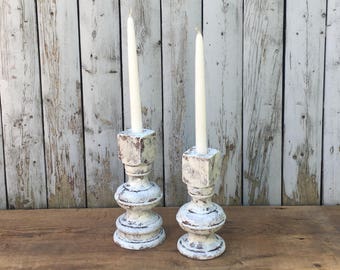 Shabby Chic Candle Holders