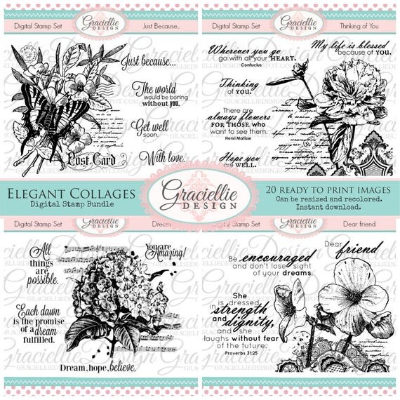 Graciellie Design Elegant Collage Bundle