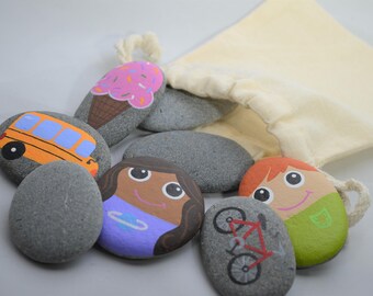 Tell me a story 12 piece Story Stone Set