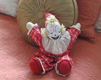 vintage gund clown doll