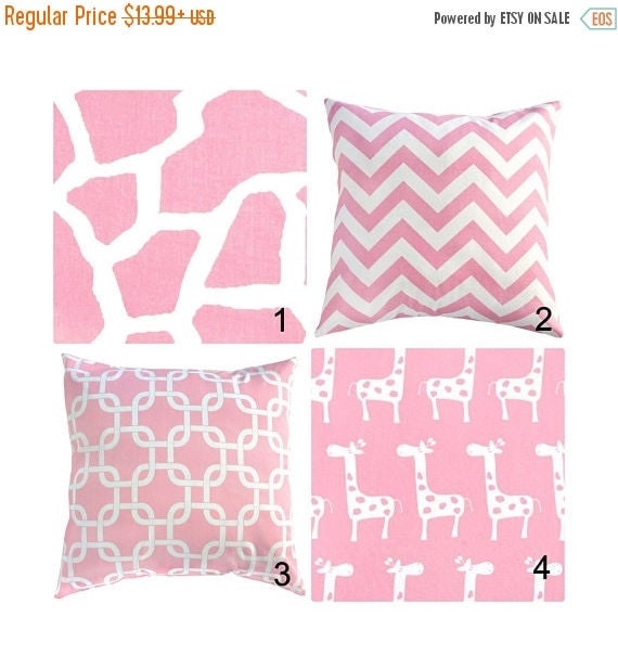 SALE Baby Pink Pillow Cover.Chevron Pillow.Pink Nursery