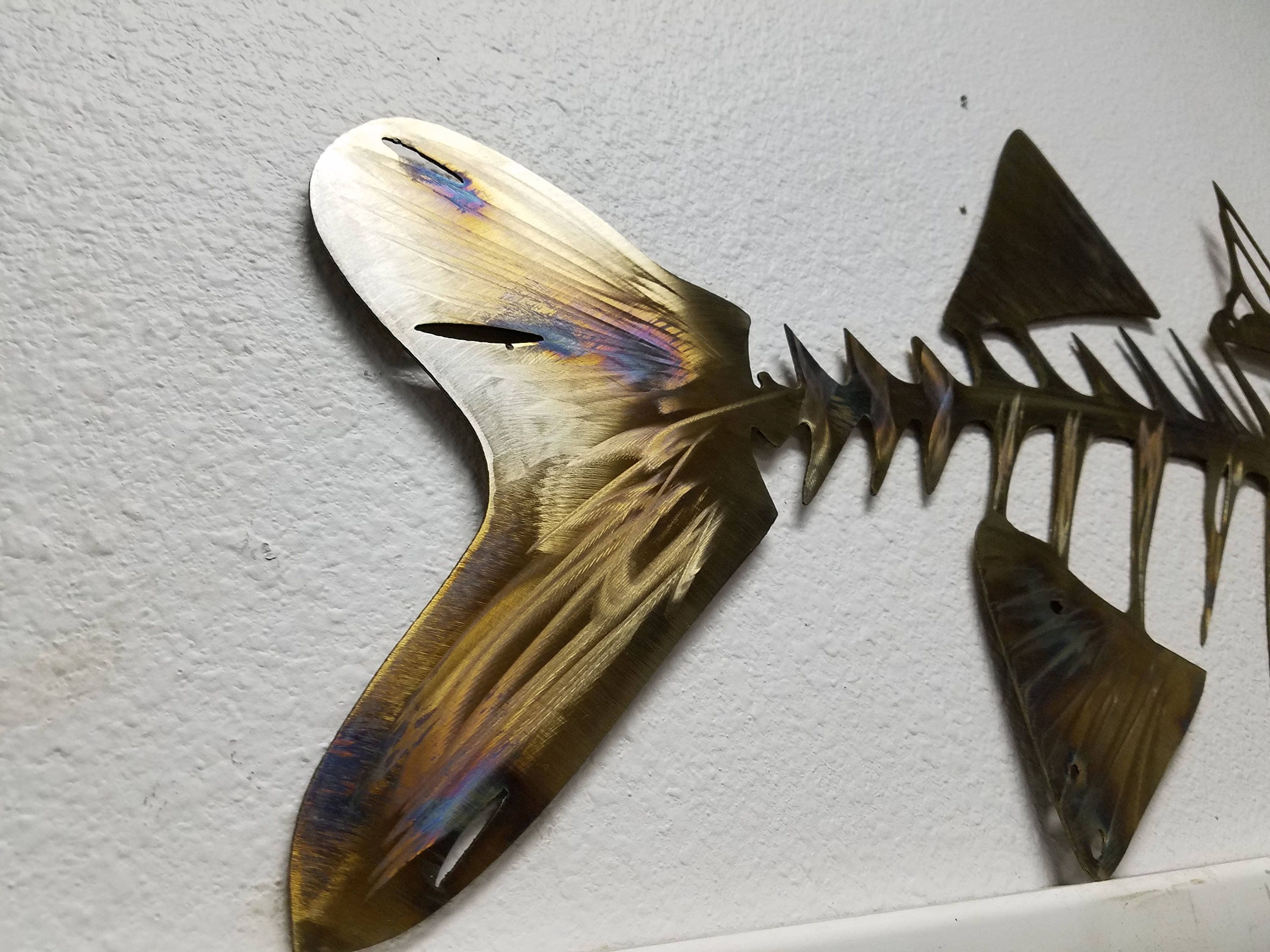 Snook Metal Wall Art, Snook Skeleton Art, Metal Fish Wall Art, Metal