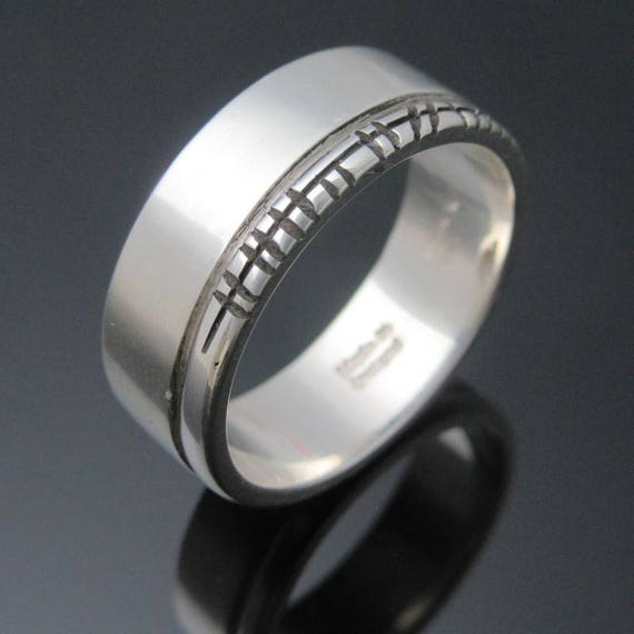 Personalized Ogham ring- Handmade in Ireland | Free shipping worldwide | Celtic Ogham Wedding Band
