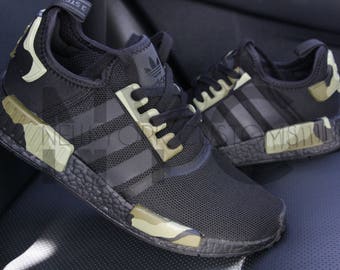Camo Adidas NMD Runner Triple Black Custom Men