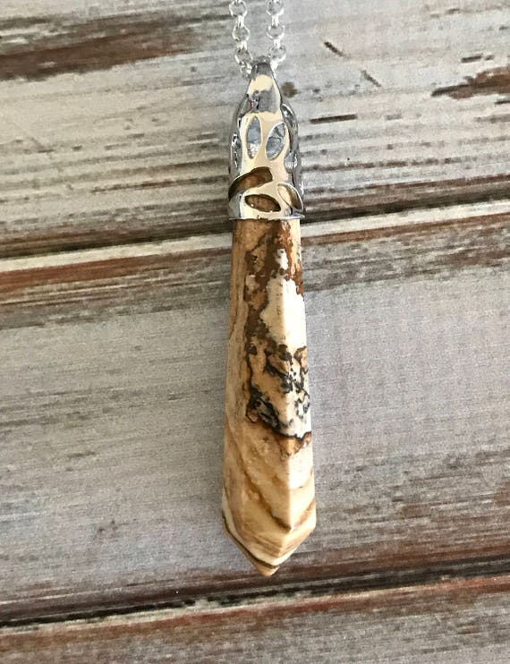 Picture Jasper Necklace Picture Jasper Reiki Necklace