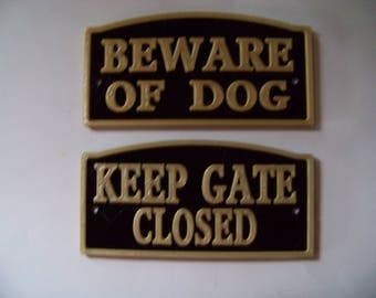 Beware Of Dog Sign | Etsy