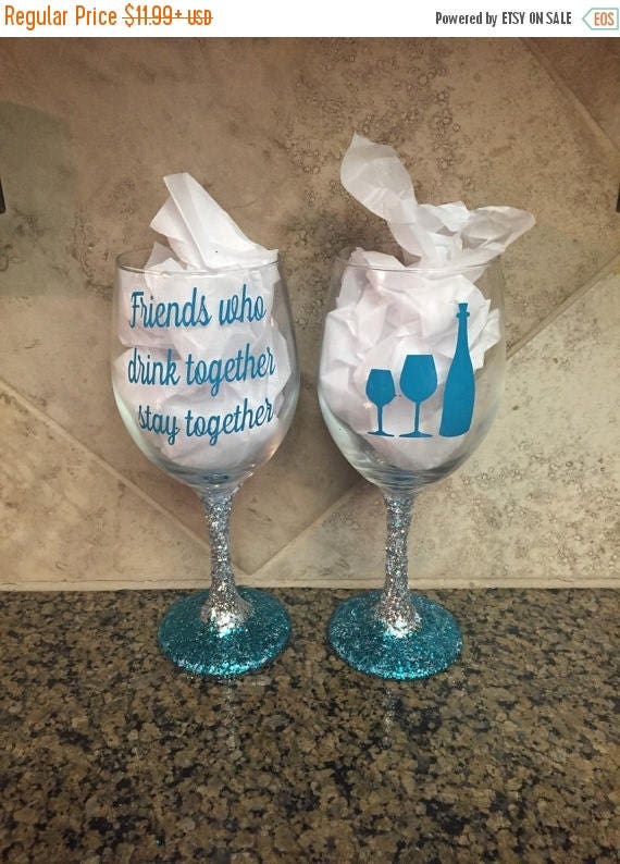 ON SALE Funny wine glass funny wine glasses wine glass
