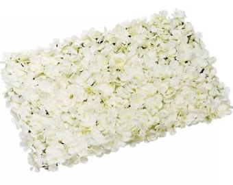 Ivory/Cream Flower Wall Backdrops Silk Rose Hydrangea Floral Wedding Background For Bridal Photography Backdrops Panels 40*60cm