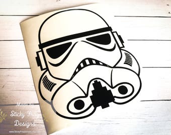 Star Wars Storm Trooper Decal for Cars, YETI Cups, Laptops, and More! | Star Wars Car Decal | Disney Sticker | Darth Vader Decal