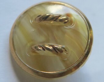 Glass False Sew Through Button