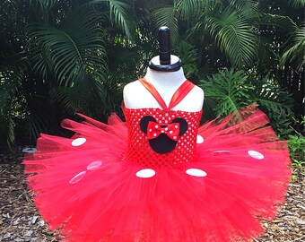 Minnie Mouse tutu dress, Minnie Mouse tutu, Red Minnie dress, Red Minnie tutu, Minnie tutu dress, Minnie Mouse costume