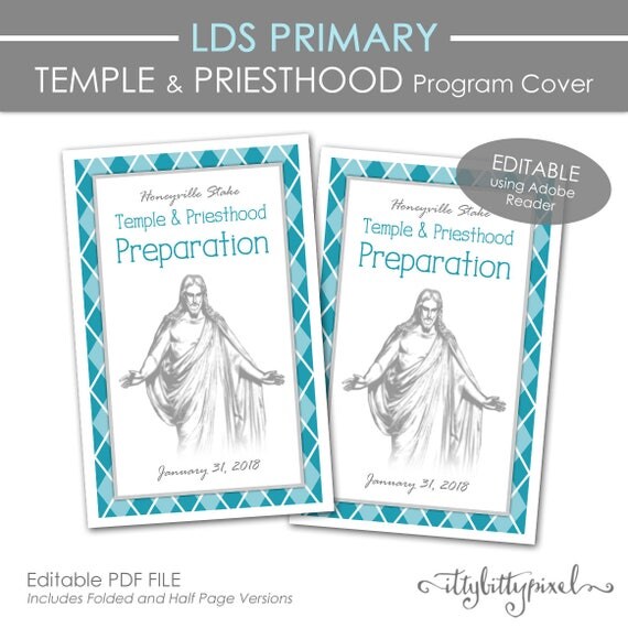 Temple and Priesthood Preparation Program Cover LDS Primary