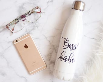 Boss Babe Bottle Travel Mug | Boss Babe Water Bottle | Gift for Boss | Boss Gift