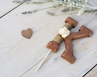 Initial Cake Topper Rustic Barn Wedding Initial Cake Topper Rustic Barn Wedding