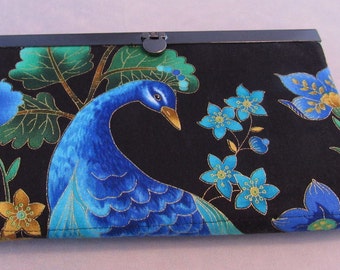 Women's wallet money wallet for bridesmaid clutch organizer clutch unique handmade fabric wallet great for travel wallet 7.5 by 4.5 inches