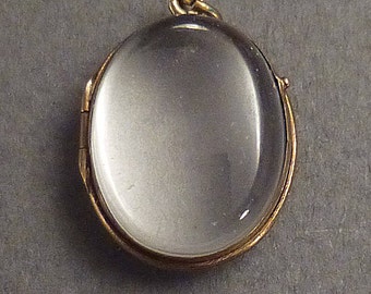 Small 14K Crystal Locket #1