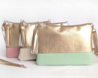 Chic Purse Crossbody bags Gold Cross body bag Hadbags Womens gift Clutch purse Woman birthday gift Bag For women For wife Girlfriend gift