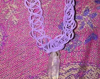 On sale!! Quartz crystal choker