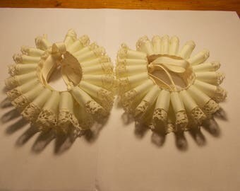 Wrist Ruffs Ribbon SCA Lace Renaissance Faire ECW LARP Custom Harley Quinn