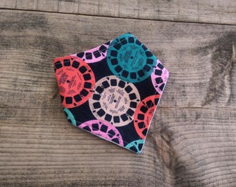 Bavoir bandana Viewfinders / Navy Viewfinders bandana bib
