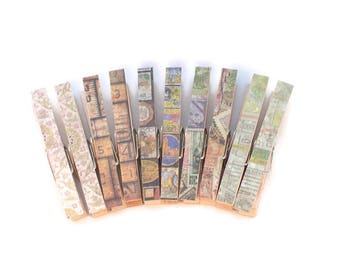 Decorative Magnetic Clothespins, Refrigerator Magnets, Bag Clips, Photo Clips, Clothespin Magnets, Office Decor, Dorm Decor, Fridge Magnets