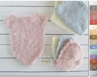 Newborn romper for girl | Newborn prop girl | Newborn girl romper | Knit girl romper |Pastel props |Infant girl romper | Newborn prop romper