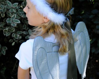 Angel Costume - Angel Wings - Angel Halo - Angel - Dressing Up - Costumes - Gifts for Girls - Birthday Gift - Kid's Costume - Girl's Costume
