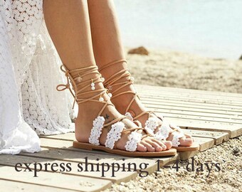 Band of the free Aquara Crochet Flat Sandals main image 0